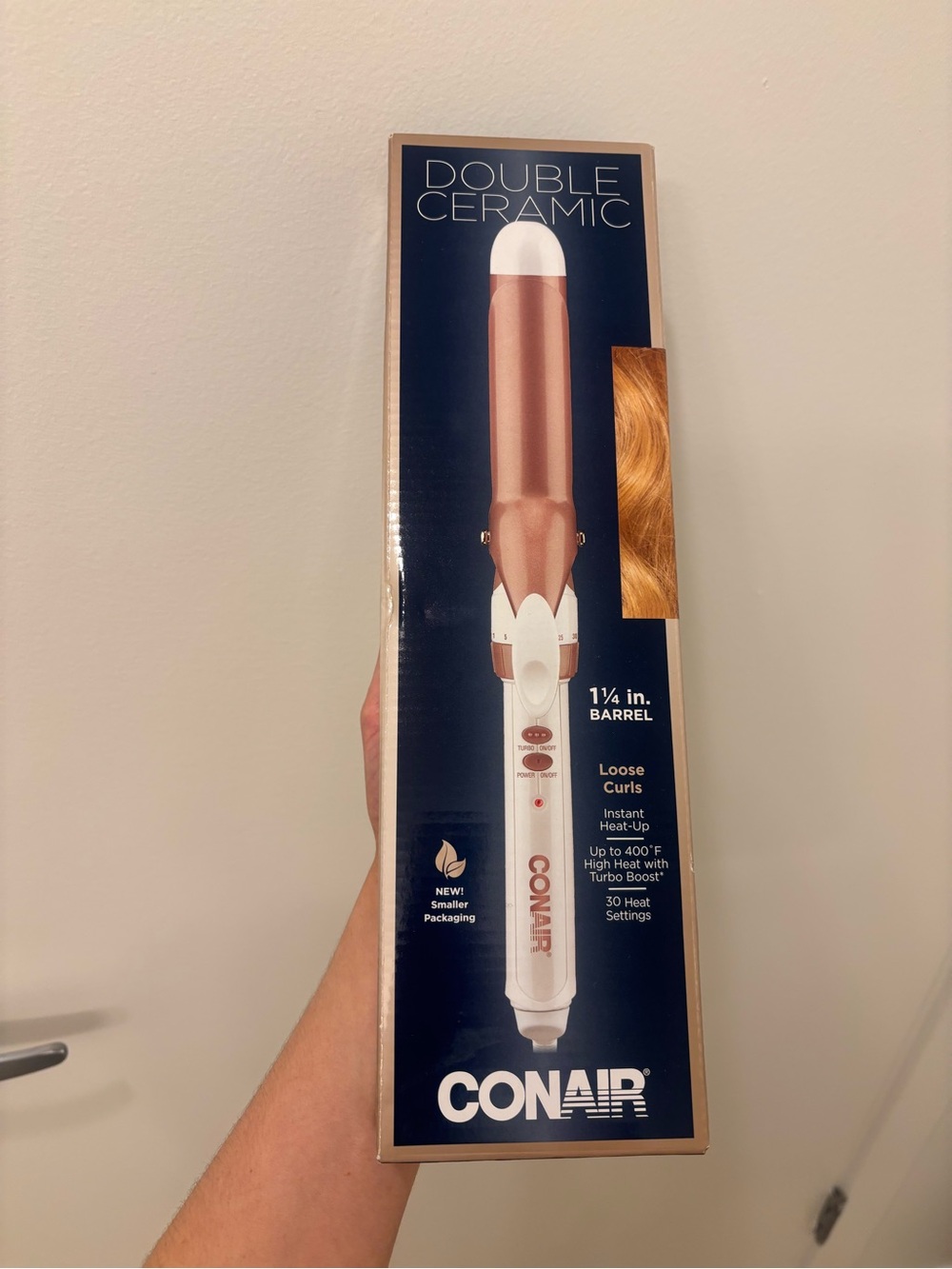 Curling wand Conair Double Ceramic 1¼" Barrel Rose Gold